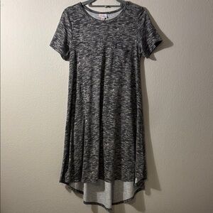 LuLaRoe Carly Gray High-Low T-Shirt Dress